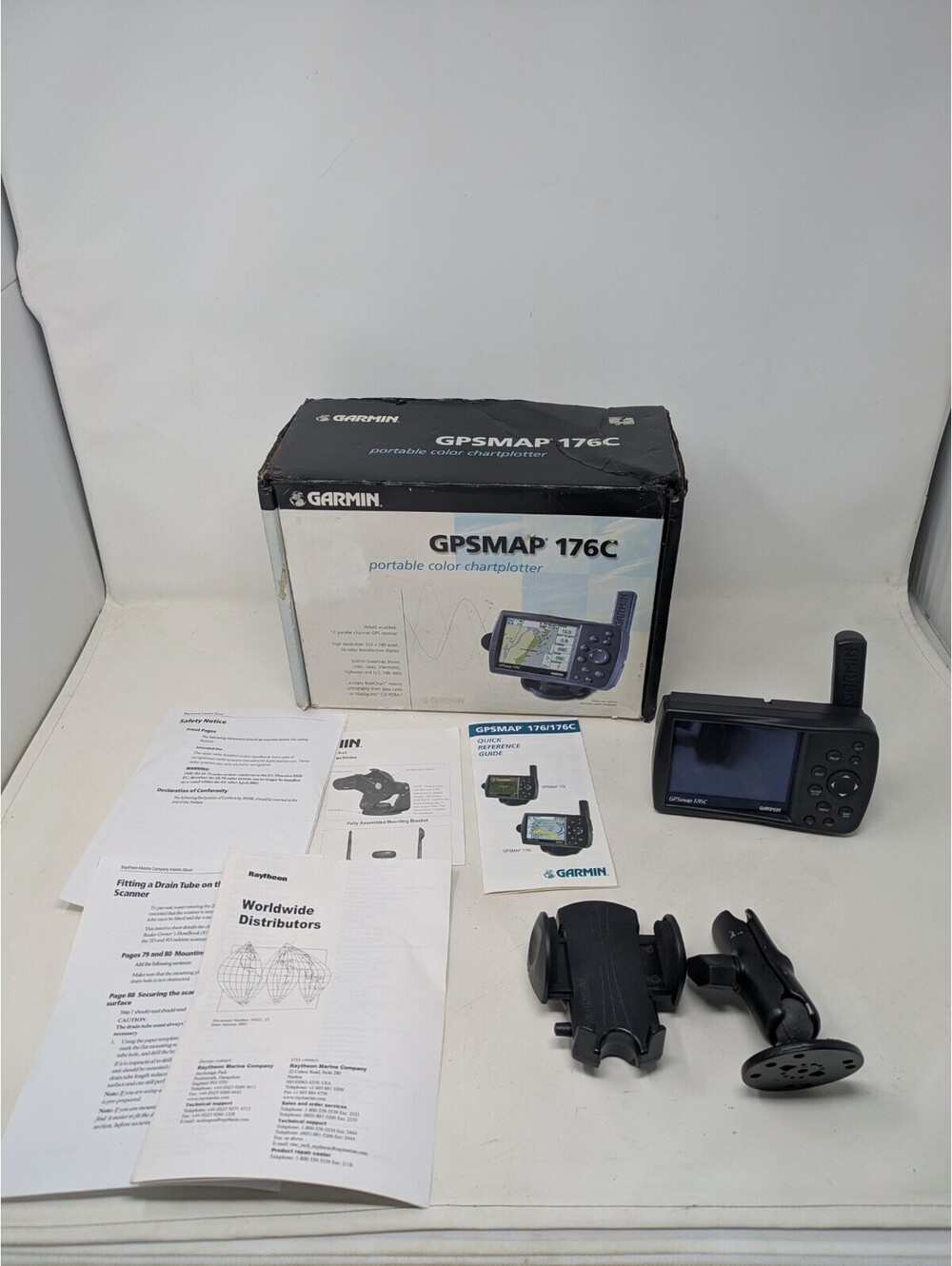 Garmin GPSmap 176C -Bracket Mount-Weighted Friction Mount-Works!!